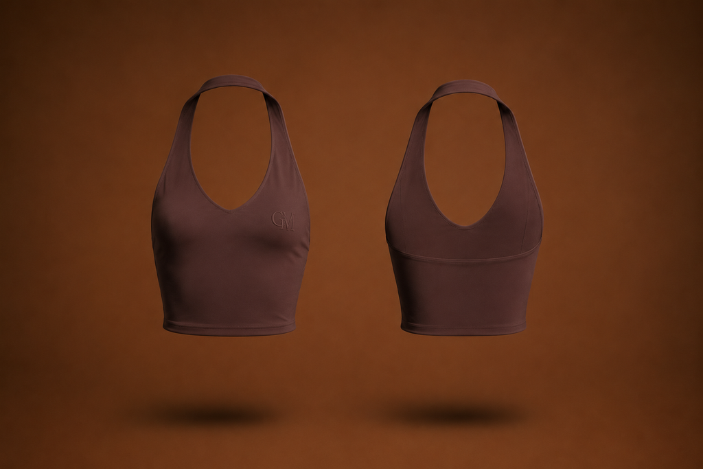 Mocha Mami Haulter Top