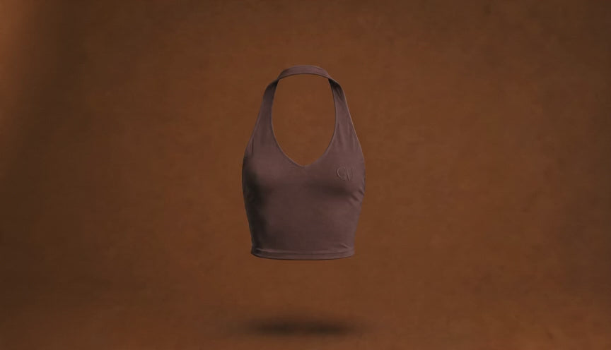 Mocha Mami Haulter Top
